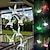 economico Luci solari LED-luci solari esterne esterno impermeabile solare lampada colorata a campana del vento pendente a forma di colibrì ha condotto la luce notturna cortile finestra del patio del giardino lampada colorata