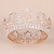 ieftine Accesorii Stilizare Păr-coroane pentru femei, vofler queen tiara baroc vintage cu strass cu cristale decor de păr pentru doamnă fată mireasă mireasă prințesă bal concurs de naștere crăciun petrecere costum de halloween -