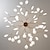 economico Lampadari-ha condotto la luce del pendente 27 36 45 54 teste lampadario firefly ha condotto l&#039;illuminazione a sospensione lampada a soffitto postmoderna lampada a sospensione ramo in oro rosa lampadario a led