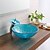 cheap Vessel Sinks-Bathroom Sink / Bathroom Faucet / Bathroom Mounting Ring Vanity Wash Basin - Tempered Glass Round Vessel Sink