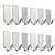 cheap Home Storage &amp; Hooks-12pcs Silver Self Adhesive Home Kitchen Wall Door Stainless Steel Holder Hook Hanger for Bathroom Hooks for hanging