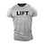 preiswerte 3D-T-Shirt für Männer-Gymnastiklift - Bodybuilding T-Shirt | Herren Fitnessstudio T-Shirt Trainingskleidung weiß