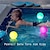 hesapli Dış Ortam Lambaları-açık ışık 1x 2x 6x ip68 su geçirmez rgb yüzme havuzu için led yüzer top lamba rgb ev bahçe ktv bar düğün dekoratif tatil yaz aydınlatma