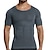 cheap Sports &amp; Outdoors-Men&#039;s Crew Neck Yoga Top Summer Gray Royal Blue Yoga Fitness Gym Workout Spandex Tee Tshirt Top Short Sleeve Sport Activewear Stretchy Quick Dry Breathable Comfortable Slim