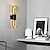preiswerte Indoor-Wandleuchten-LED-Wandleuchte Nachttischleuchte Schwarz und Gold Design Modern Luxus Stil Unterputz Wandleuchten Wohnzimmer Geschäfte Cafés Eisen Wandleuchte IP20 110-120V 220-240V