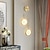 abordables Apliques de pared para interior-Lightinthebox-Lámpara de pared led para mesita de noche, luz de pared de cobre para sala de estar, dormitorio, oro nórdico moderno, 110-120v, 220-240v, 10w