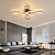 billige Taklamper med dimming-led taklampe svart gull 68 cm flush mount lys aluminium kunstnerisk stil moderne stil stilig 110-120v 220-240v