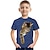 billige drenges 3d t-shirts-Drenge T-shirt Kortærmet T-shirt Grafisk Dyr Kat 3D-udskrivning Aktiv Polyester Rayon Børn Unisex 3-12 år 3D-printet grafik Skjorte