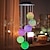 ieftine Lumini cu coarde solare-lumini solare în aer liber impermeabile colorate cu LED-uri cu lumină de bilă lampă suspendată în aer liber balcon grădină patio decorare cameră lumină de sunet vânt ip65 lumină solară de grădină led
