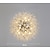 baratos Candeeiros de Lustre-LED pendente de cristal lustre de cristal 9-luz cromada fogo de artifício moderno sputnik lustre luminária pendente para sala de estar, sala de jantar e quarto