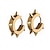 זול תכשיטים אופנתיים-עגילי חישוק נירוסטה לגברים נשים 18 k מצופה זהב עגילי חפת היפואלרגניים חישוק עגילי פירסינג אוזן כסף