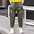 זול מכנסיים וחצאיות-ילדים בנים מכנסיים שחור ירוק צבא חאקי אחיד בסיסי רחוב 3-13 שנים / בית הספר / סגנון רחוב / כותנה