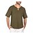 billiga Casual T-shirts för män-coofandy herrmode t-shirt bomullslinne tee hippie skjortor v-ringad yoga topp