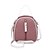 cheap Backpacks &amp; Bookbags-Women&#039;s Mini Backpack PU Leather Color Block Adjustable Lightweight Zipper School Daily Black Gray Pink Dusty Rose Red