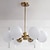 cheap Globe Design-LED Ceiling Light 15 cm Globe Design Flush Mount Lights Metal Geometrical Brass Modern 220-240V