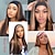 cheap Black &amp; African Wigs-Headband wig new style headband,synthetic wig, female fashion long straight hair, gradient color headscarf (No colored headband)