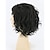 preiswerte Kostümperücke-schwarze Perücken für Damen Herrenperücke schwarze kurze lockige Haare flauschige Cosplay Partyperücke