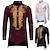 cheap Afrocentric Fashion-Men&#039;s Shirt Modern African Outfits African Print Dashiki Masquerade Adults Shirt Party