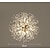 abordables Lustres-led pendentif lumière cristal lustre pissenlit design 9 lumières feu d&#039;artifice moderne spoutnik lustre pendentif luminaire pour chambre salon salle à manger