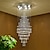 ieftine Candelabre-scări candelabru de cristal lumina de tavan lumini de lux moderne lămpi de interior lumină de lux de lux lumină de mansardă hotel hotel restaurant sufragerie sufragerie decor lampă plafon lumină