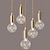 ieftine Lustre-pandantiv cu led modern nordic aur 9 cm abajur acrilic nordic multi-cap lumini combinate sufragerie sufragerie sufragerie vilă lumină g9 3w