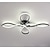 billige Taklamper med dimming-led taklampe svart gull 68 cm flush mount lys aluminium kunstnerisk stil moderne stil stilig 110-120v 220-240v