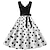 cheap 1950s-Elegant Retro Vintage 1950s Ball Gown Cocktail Dress Dress Flare Dress Knee Length Gentlewoman Women&#039;s Polka Dot A-Line V Neck Normal Carnival Dailywear Casual Evening Party Adults&#039; Dress Spring