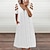 cheap Plain Dresses-Casual Dress Black White Red Summer Spring 2023 S M L