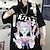 cheap Anime T-Shirts-letter Cosplay Cosplay Costume T-shirt Back To School Print T-shirt For Men&#039;s Women&#039;s Adults&#039;