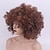 ieftine Peruci Sintetice Trendy-perucă afro ondulată scurtă runm cu breton pentru femei de culoare perucă păr creț creț perucă afro sintetică rezistentă la căldură