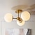 Недорогие Люстры-шары-светодиодный потолочный светильник 15 см глобус дизайн скрытые светильники металл геометрический латунь современный 220-240в