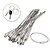 cheap Drill Bit Set-10pcs Keychain Tag Rope Stainless Steel EDC Wire Cable Loop Screw Lock Gadget Ring Key Keyring DIY Hand Tools