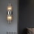 abordables Apliques de pared para interior-Aplique de pared led de cristal lámpara de pared moderna apliques de pared dormitorio comedor luz de pared de acero 110-120v 220-240v 5 w