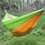 billiga picknick &amp; campingtillbehör-Campinghammock Dubbel hängmatta Utomhus Bärbar Ultralätt (UL) Andningsfunktion Icke-statiskt Rektangulär Nylon fallskärm med karabiner och trädband för 2 personer Jakt Fiske Camping Gul-Brun Violett