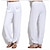 cheap Basic Women&#039;s Bottoms-Women&#039;s Bloomers Linen Cotton Blend Black White Vacation Mid Waist Daily Vacation Summer Spring