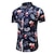 voordelige Hawaiiaanse reversoverhemden voor heren-herenoverhemd met korte mouwen hawaiiaans shirt zomer mode casual bloemdessin plus size