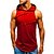 cheap Exercise, Fitness &amp; Yoga Clothing-wuai-men casual hoodies workout tank tops casual patchwork sleeveless sport athletic loose tops t-shirts blouse vests(y-red,large)