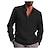 cheap Men&#039;s Shirts-Men&#039;s Shirt Solid Color Collar V Neck Street Beach Long Sleeve Tops Cotton Lightweight Casual / Sporty Breathable Henley Light Blue White Black / Wet and Dry Cleaning