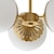 Недорогие Люстры-шары-светодиодный потолочный светильник 15 см глобус дизайн скрытые светильники металл геометрический латунь современный 220-240в