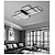baratos Montagem Embutida &amp; Montagem Semi Embutida-luz de teto LED preto branco moderno inclui versão regulável com 99 cm quadrados de formas geométricas luzes embutidas em alumínio estilo artístico estilo moderno acabamentos pintados com estilo LED