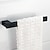 olcso Fürdőszobai kiegészítőkészlet-többfunkciós fürdőszobai tartozék 1 db tartalmaz törölközőtartót/köpenytartót/törülközőtartót/fogkefe tartót/szappanedényeket és fürdőpolcot rozsdamentes acél falra szerelhető matt fekete