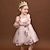 cheap Casual Dresses-Kids Little Girls&#039; Dress Jacquard Tulle Dress Wedding Embroidered Blushing Pink White Tulle Knee-length Long Sleeve Princess Sweet Dresses Spring &amp; Summer 4-13 Years
