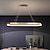 billige Linjedesign-led pendel køkkenø lys moderne nordisk guldcirkel 90cm metal galvaniseret 110-120v 220-240v