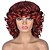 tanie Peruki najwyższej jakości-brązowe peruki dla kobiet peruka syntetyczna kręcone afro kręcone asymetryczne peruki krótkie a14 włosy syntetyczne na imprezę cosplay moda czarny