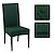 ieftine Husa scaun de sufragerie-husă de scaun elastică pentru scaun de bucătărie husă pentru scaun pentru petrecere de luat masa negru verde roșu gri anti-zgârieturi moale durabil lavabil