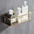 levne Koupelnové poličky-sprchový vozík obdélníkový koupelnový polička na mycí potřeby, vanová baterie, nástěnný nový design kreativní současný moderní 304nerezová ocel, matná černá, broušený nikl, matná zlatá, chrom 1ks