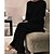 cheap Women&#039;s Loungewear-Women&#039;s Plus Size Warm Gift Loungewear Sets Home Party Street Daily Basic Pure Color Cotton Simple Soft Daily Sport Sweater Pant Fall Winter Round Neck Long Sleeve