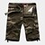 cheap Cargo Shorts-Men&#039;s Cargo Shorts Shorts Hiking Shorts Leg Drawstring Multi Pocket Straight Leg Camouflage Comfort Wearable Work Daily Streetwear Casual Black / White Army Green Micro-elastic