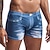 cheap Men&#039;s Swimwear-Men&#039;s Swimwear Bottoms Beach board shorts Normal Swimsuit Denim Color Block grey blue Black Blue Bathing Suits