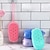 voordelige badkamer organisator-creatieve siliconen bubbelbadborstel dubbelzijdige massage hoofdhuid wrijven bad massageborstel huid schone doucheborstels